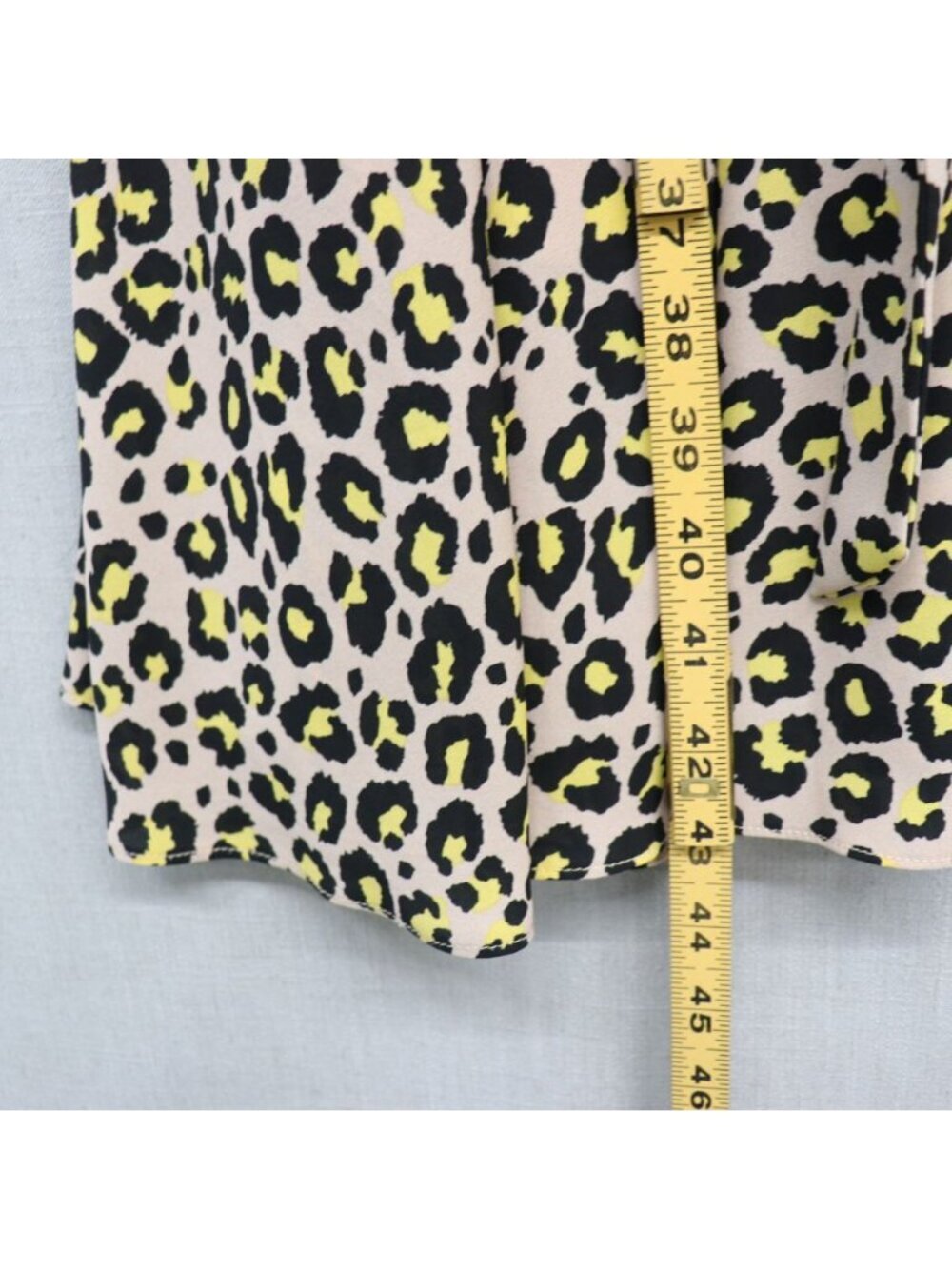 Nanette Lepore Leopard Print Pintuck Midi Dress 16 XL Sleeveless Fit & Flare - Picture 13 of 14